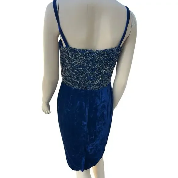 slim fit dress slacks Designer Royal Blue Jersey Gold Lace Wholesale Prom Dress main image 1